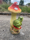 Toad on a Toadstool Garden Ornament