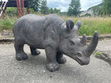 Large Garden Rhinocerous Ornament