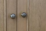 Warm Rustic Oak Effect 4 Door & 4 Drawer Sideboard