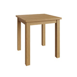 Oak & Hardwood Rustic Small Fixed Top Square Dining Table