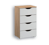 Attwood Alpine White 4 Drawer Tall Chest of Drawers
