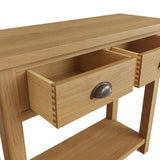 Oak & Hardwood Rustic Console Table