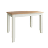 Fresh White with Oak Tops 1.2m Extending Dining Table