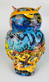 Multicolour Graffiti Barn Owl Ornament