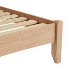 Light Oak Effect King Size Bed
