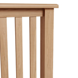 Light Oak Effect King Size Bed