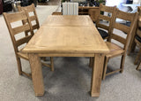 Weathered Oak Large Extending Butterfly Table