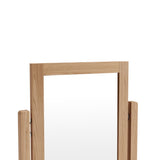 Light Oak Effect Tilting Trinket Mirror