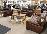 Padded Head Rest Leather Sofa Suite Collection