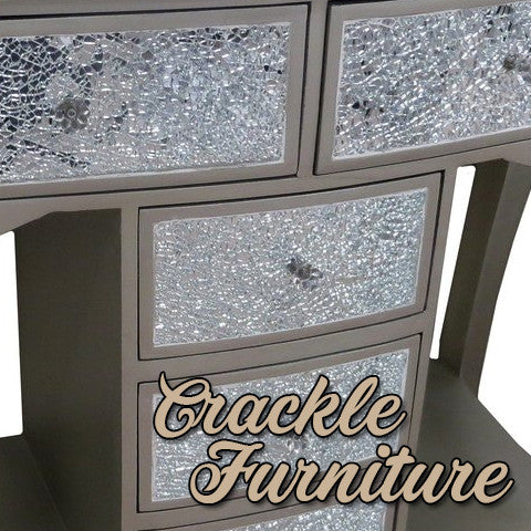 Crackle Mirrored Silver Furniture