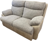 Apollo Fabric & Faux Leather Electric Reclining 2 Tone Suite