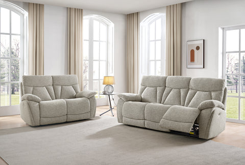 Boston Sumptuous Soft Fabric Electric Reclining Suite