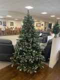 Snow Dusted Red Berry Acorn Christmas Tree
