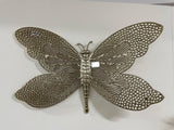 Cut Out Aluminium Gold Butterfly Wall Ornament