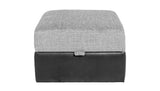 Apollo Fabric & Faux Leather Electric Reclining 2 Tone Suite