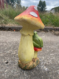 Toad on a Toadstool Garden Ornament