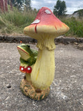 Toad on a Toadstool Garden Ornament