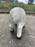 Baby Lamb Grazing Garden Ornament