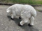 Baby Lamb Grazing Garden Ornament