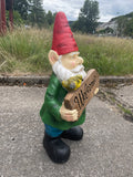 Large Welcome to the Garden Tradition Tall Gnome Ornament