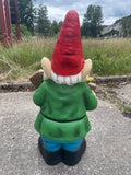Large Welcome to the Garden Tradition Tall Gnome Ornament