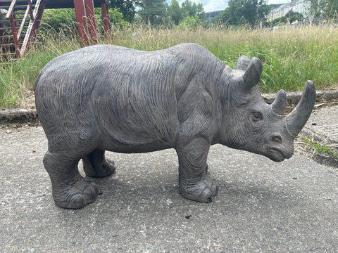 Large Garden Rhinocerous Ornament