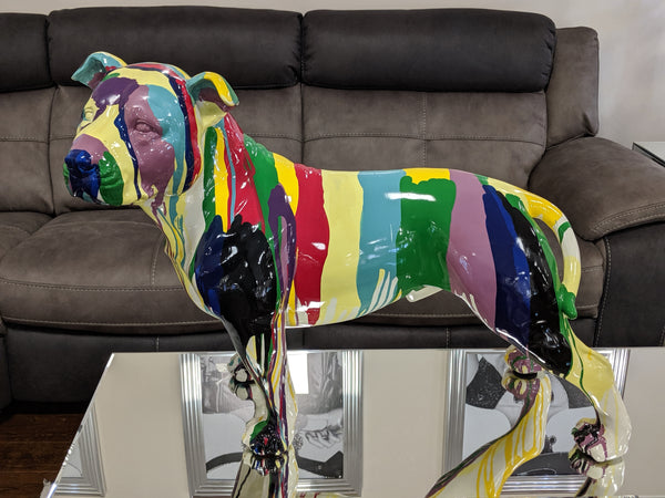 Paint Splatter Large Staffordshire Bull Terrier Ornament