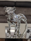Silver Small Staffordshire Bull Terrier Ornament