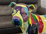 Paint Splatter Small Staffordshire Bull Terrier Ornament
