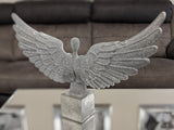 Small Silver Spread Angel Wings Diamante & Mosaic Ornament