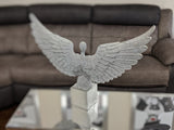 Large Silver Spread Angel Wings Diamante & Mosaic Ornament