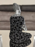 Silver & Black Left Hand Facing Buddha Ornament