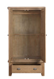Warm Rustic Oak Effect 2 Drawer Wardrobe