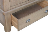 Warm Rustic Oak Effect 2 Drawer Wardrobe