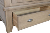 Warm Rustic Oak Effect 2 Drawer Wardrobe