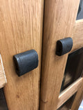 Weathered Oak Display Cabinet