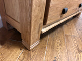 Weathered Oak Display Cabinet