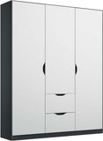 Attwood Alpine White Hinged Door Combi Wardrobe Range