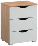 Attwood Alpine White 3 Drawer Bedside Chest of Drawers