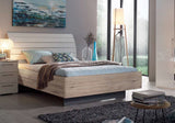 Bliss Modern Panel Bed with Headboard