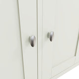 Fresh White with Oak Tops 3 Door Sideboard