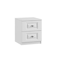 Lazio Sculptured 3 Drawer Bedside Chest of Drawers