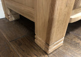 Weathered Oak 3 Drawer Bedside