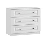 Lazio Sculptured 3 Drawer Midi Chest of Drawers