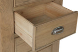 Warm Rustic Oak Effect 4 Drawer Chest of Drawers