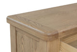 Warm Rustic Oak Effect 4 Door & 4 Drawer Sideboard