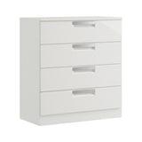 Milan High Gloss 4 Drawer Chest of Drawers