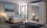Bliss Modern Panel Bed with Headboard
