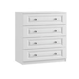 Lazio Sculptured 4 Drawer Midi Chest of Drawers