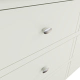 Fresh White with Oak Top 6 Drawer Wide Chest of Drawers